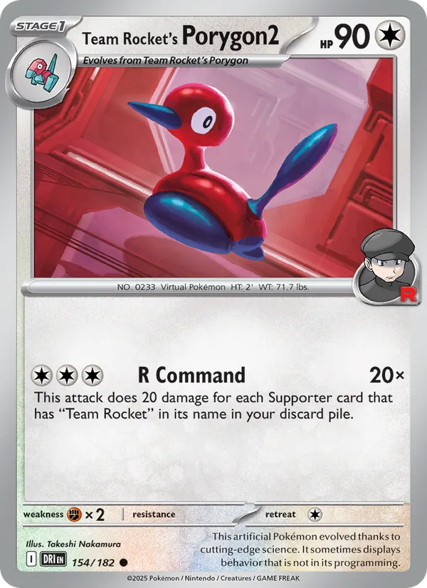 Team Rocket's Porygon2 154 – Non-holo