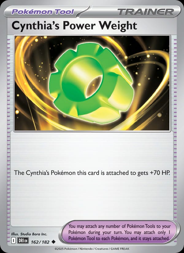 Cynthia's Power Weight 162/182