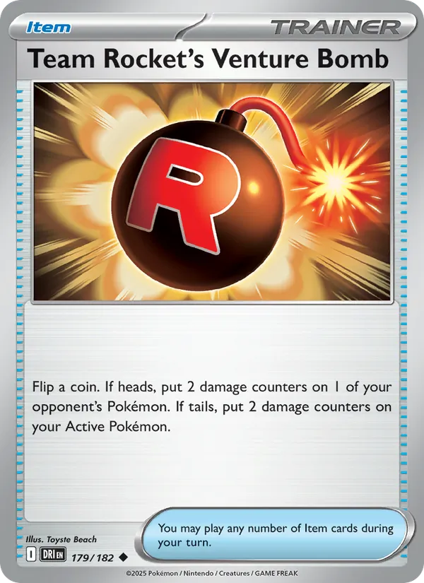 Team Rocket's Venture Bomb 179 – Non-holo