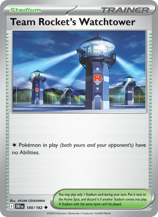 Team Rocket's Watchtower 180 – Non-holo