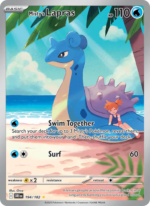 Misty's Lapras 194 – Holo