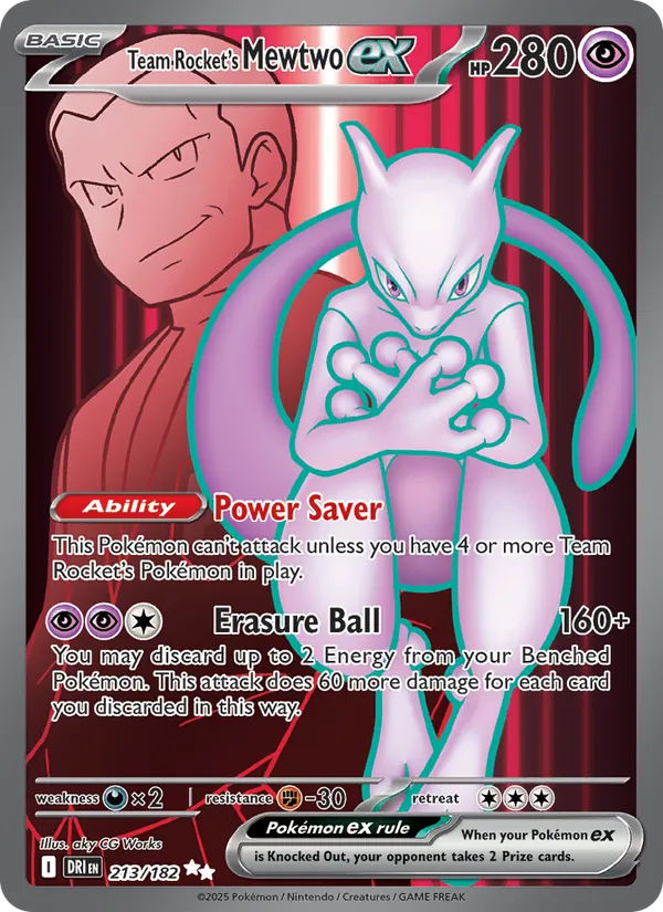 Team Rocket's Mewtwo ex 213 – Holo