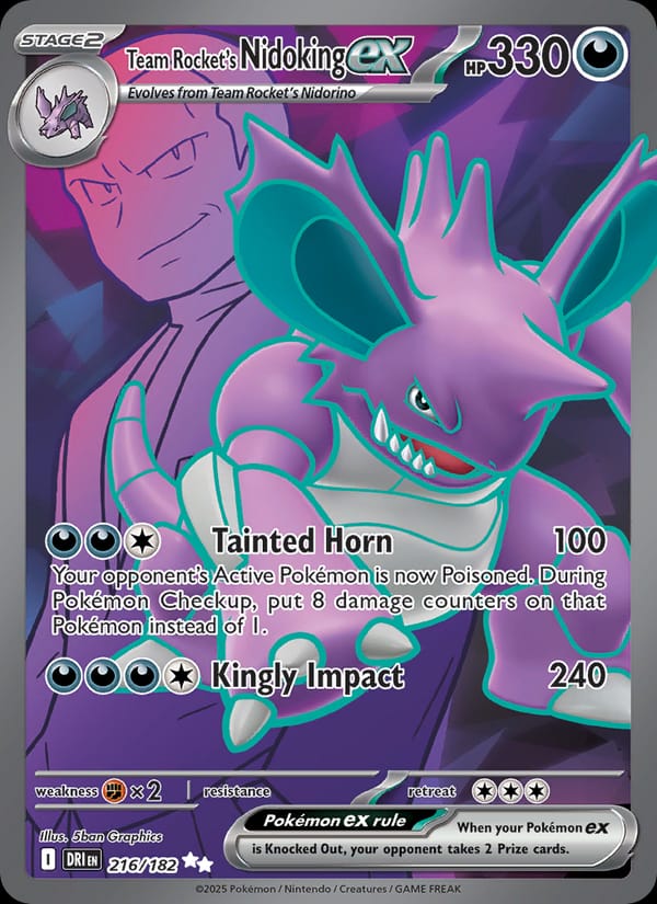 Team Rocket's Nidoking ex 216/182