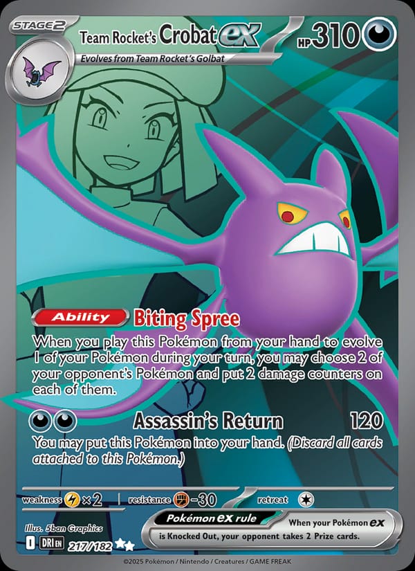 Team Rocket's Crobat ex 217/182