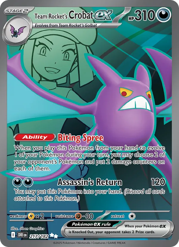 Team Rocket's Crobat ex 217 – Holo