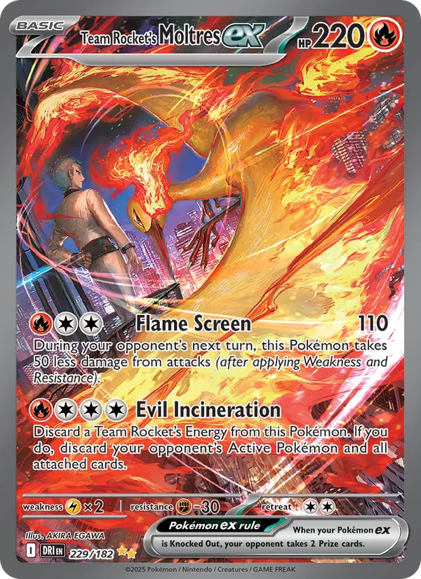 Team Rocket's Moltres ex 229 – Holo
