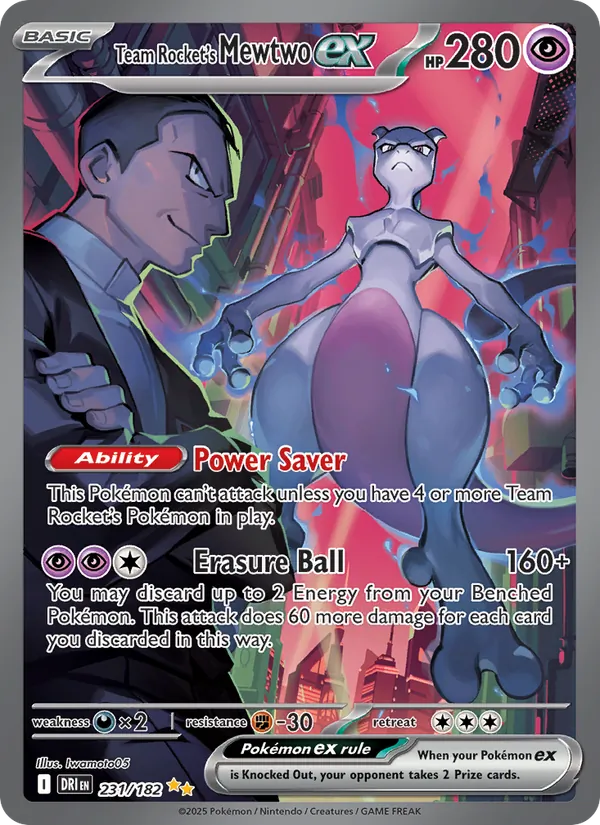 Team Rocket's Mewtwo ex 231 – Holo