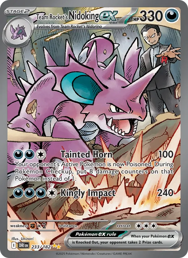 Team Rocket's Nidoking ex 233 – Holo