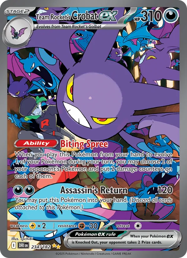Team Rocket's Crobat ex 234 – Holo
