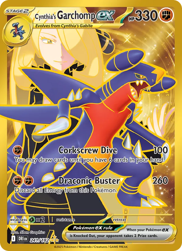 Cynthia's Garchomp ex 241 – Holo