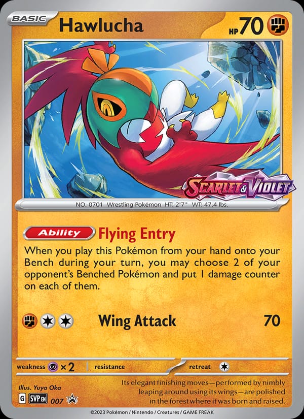 Hawlucha #7, SVP Black Star Promos