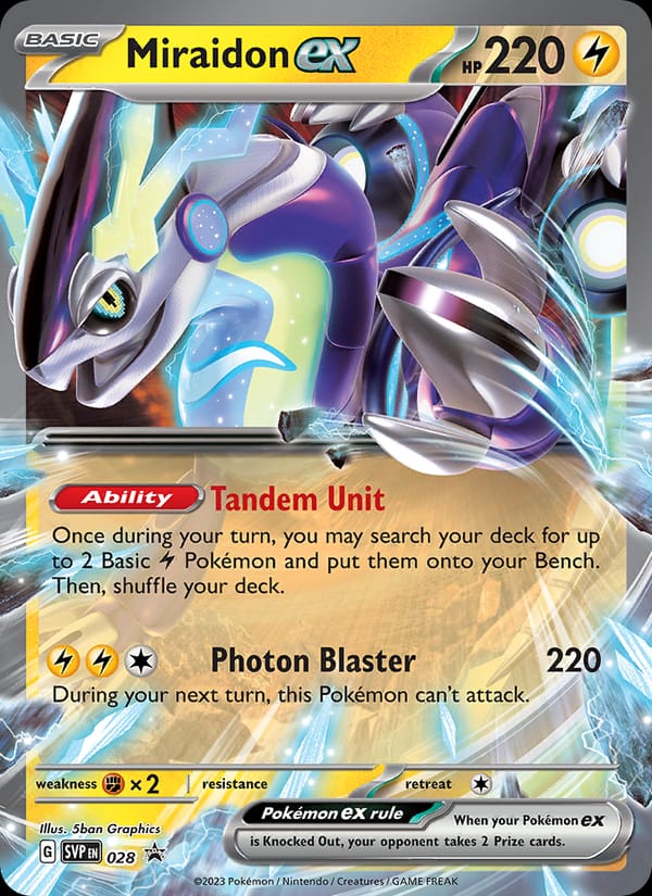 Miraidon ex #28, SVP Black Star Promos