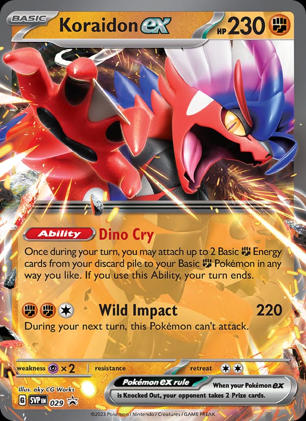 Koraidon ex #29, SVP Black Star Promos