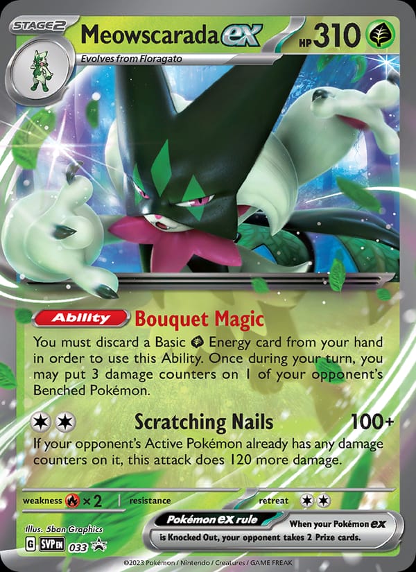 Meowscarada ex #33, SVP Black Star Promos