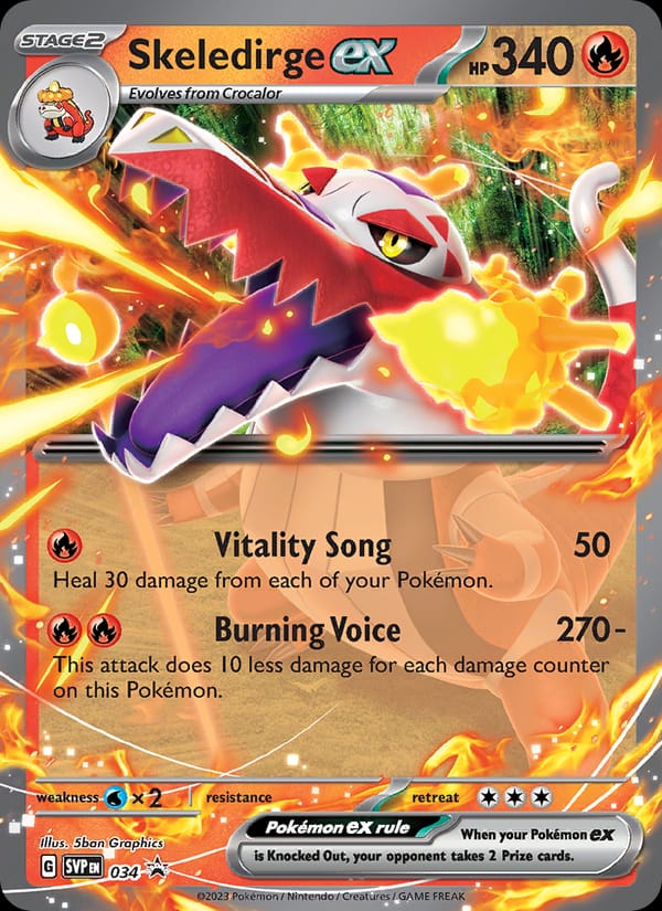 Skeledirge ex #34, SVP Black Star Promos