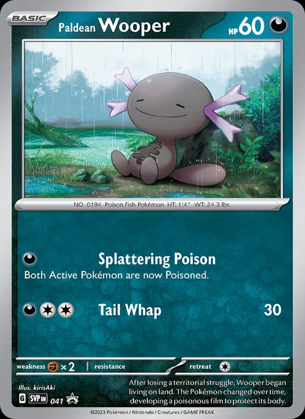 Paldean Wooper #41, SVP Black Star Promos