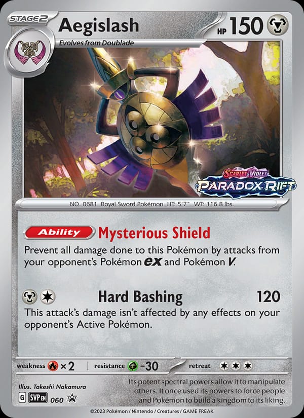 Aegislash #60, SVP Black Star Promos