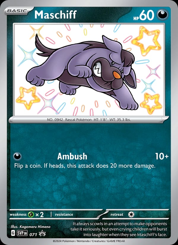 Maschiff #71, SVP Black Star Promos