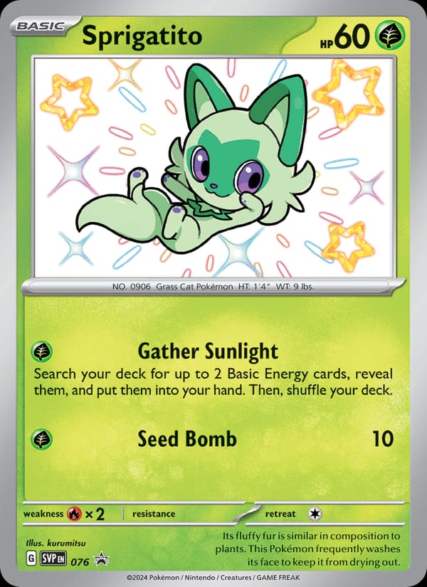 Sprigatito #76, SVP Black Star Promos