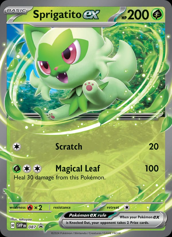 Sprigatito ex #87, SVP Black Star Promos