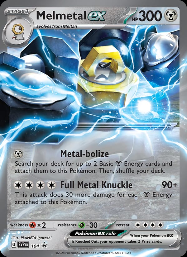 Melmetal ex #104, SVP Black Star Promos
