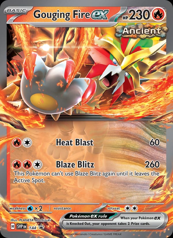 Gouging Fire ex #144, SVP Black Star Promos