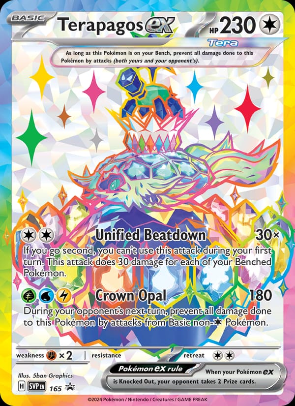 Terapagos ex #165, SVP Black Star Promos