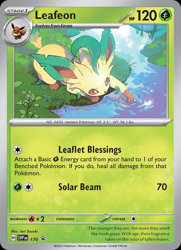 Leafeon #170, SVP Black Star Promos