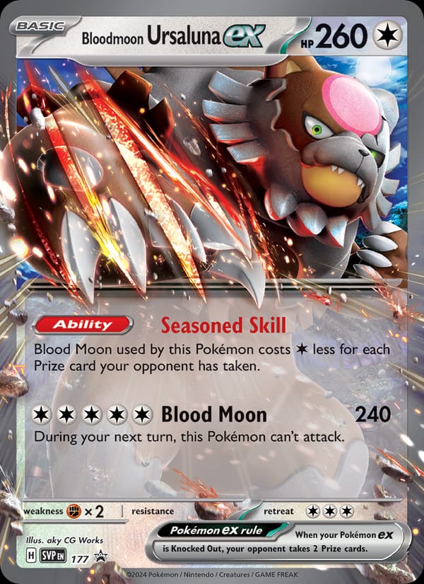 Bloodmoon Ursaluna ex #177, SVP Black Star Promos