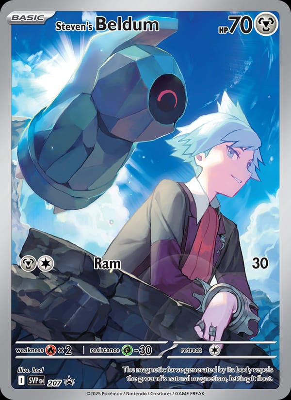 Steven's Beldum #207, SVP Black Star Promos