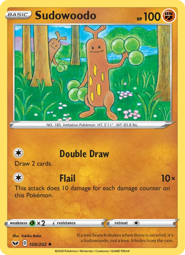Sudowoodo 100 – Non-holo