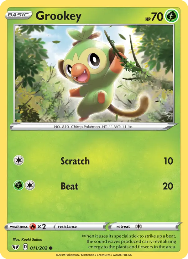Grookey 11 – Non-holo