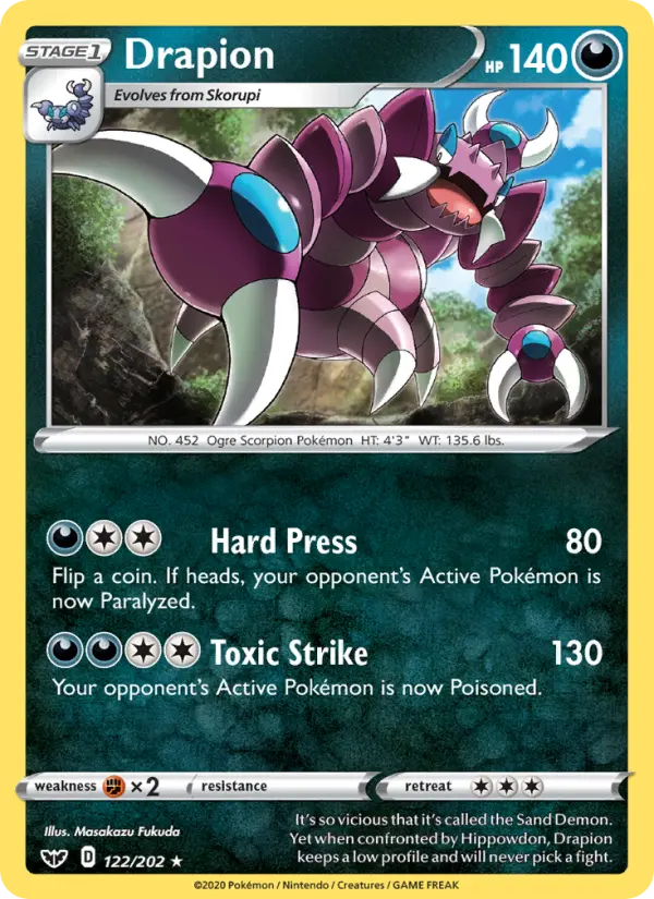 Drapion 122 – Non-holo