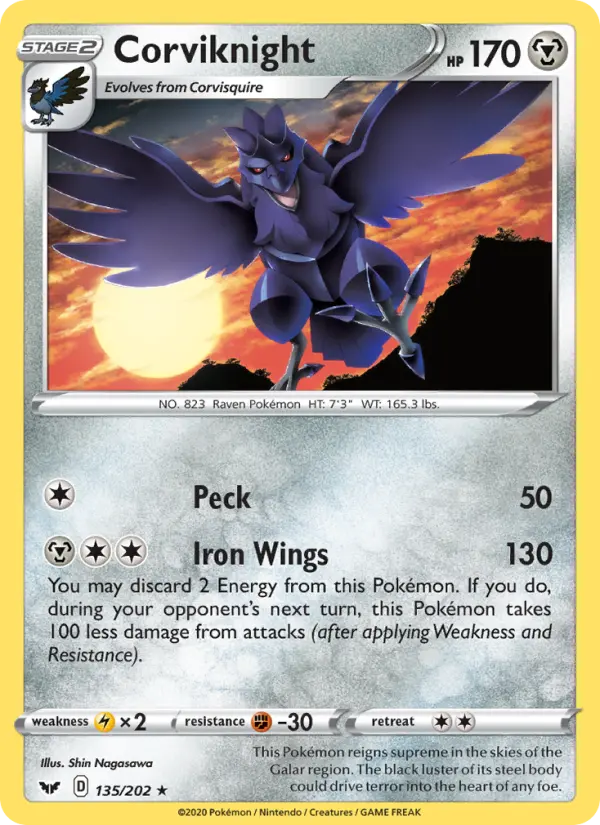 Corviknight 135 – Non-holo