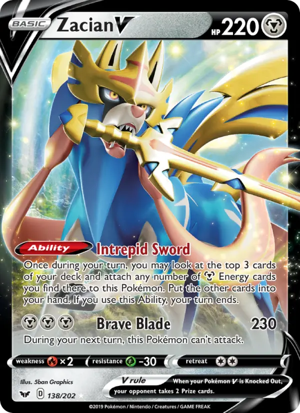 Zacian V 138 – Holo