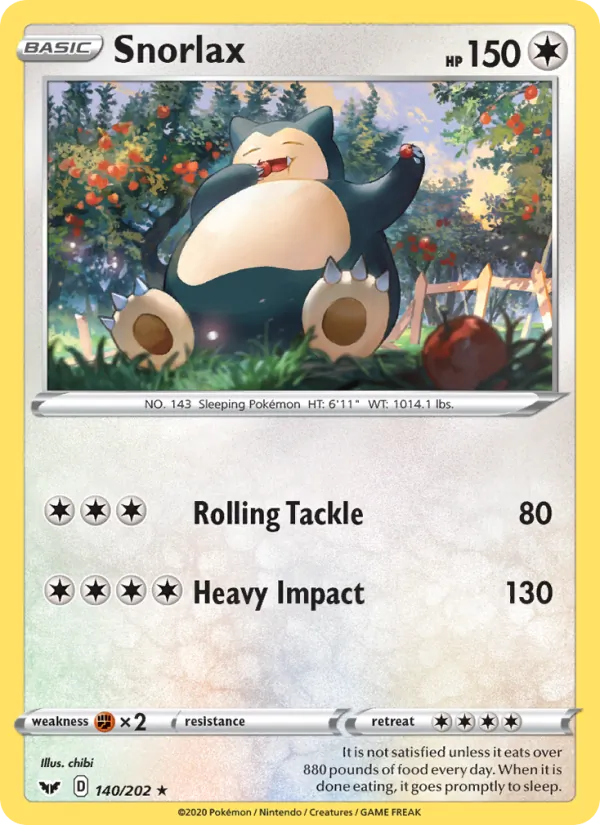 Snorlax 140 – Non-holo