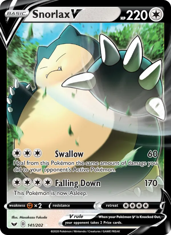 Snorlax V 141 – Holo