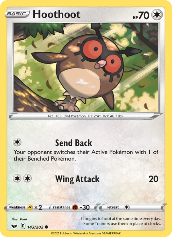 Hoothoot 143 – Non-holo