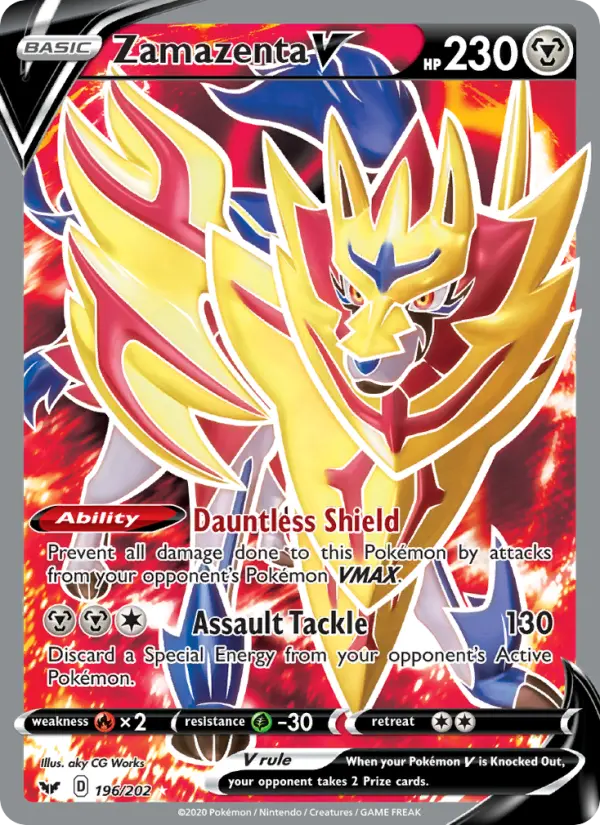 Zamazenta V 196 – Holo