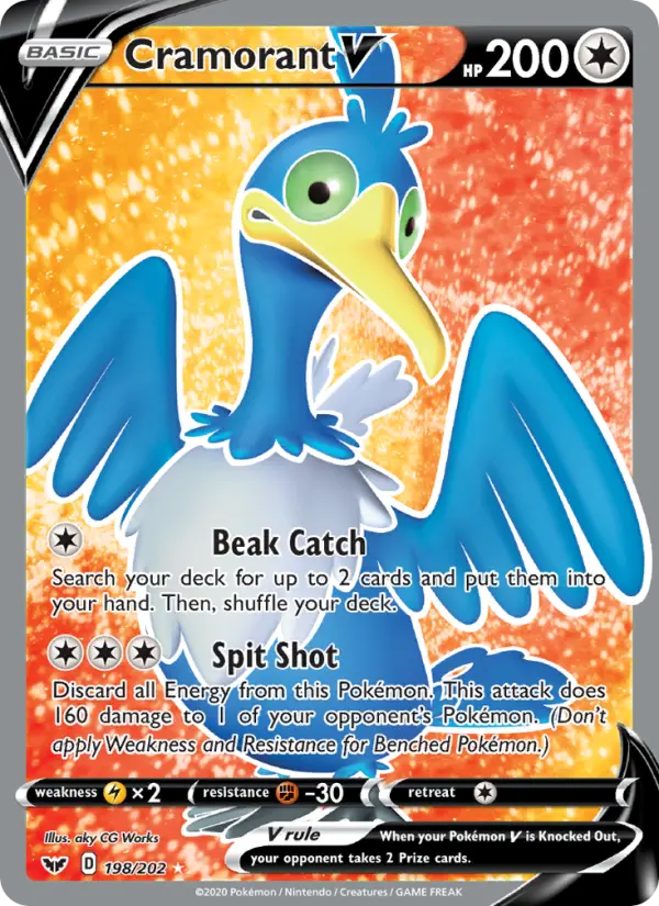 Cramorant V 198 – Holo