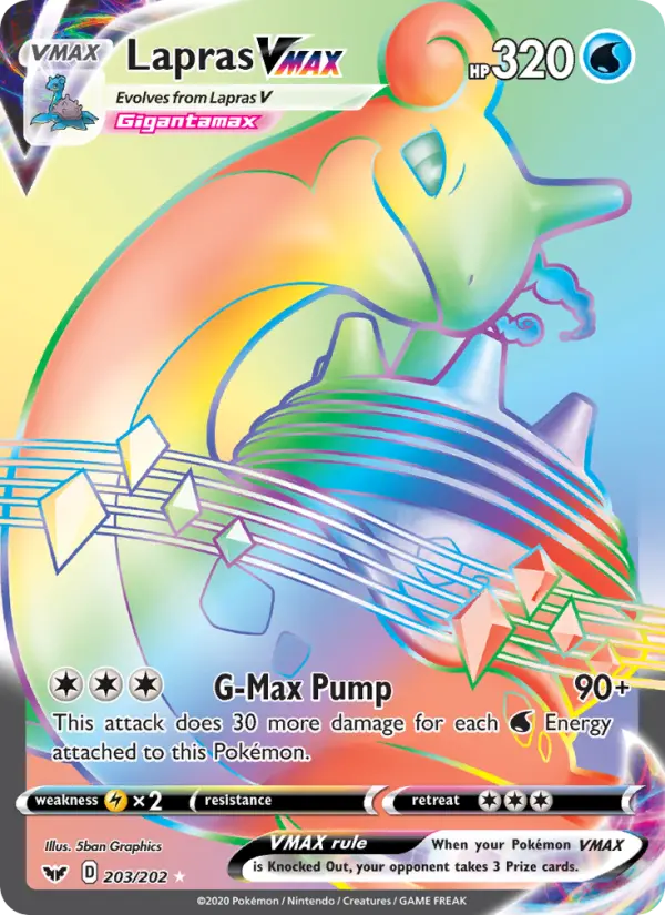 Lapras VMAX 203 – Holo