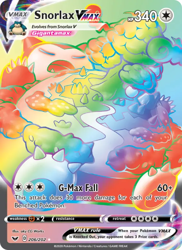 Snorlax VMAX 206 – Holo