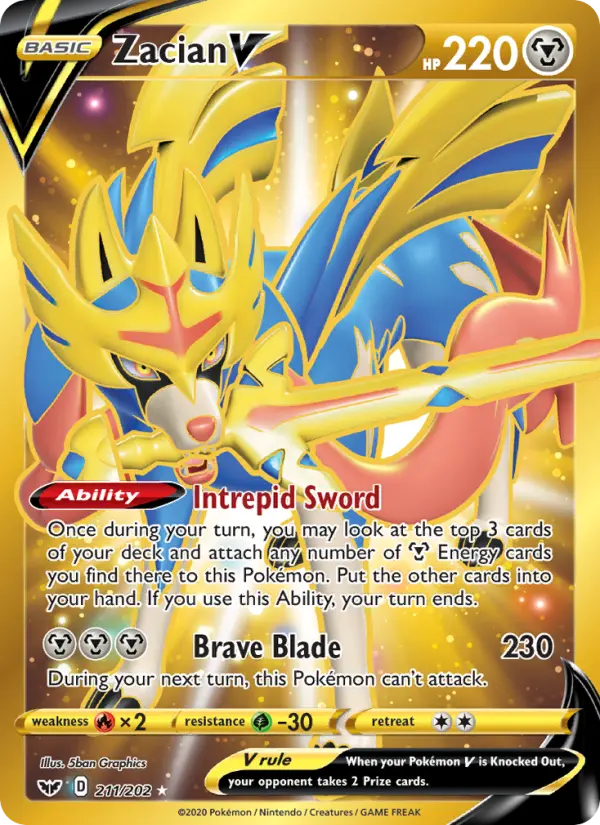 Zacian V 211 – Holo