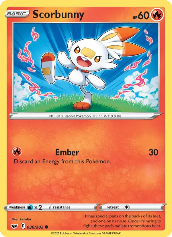 Scorbunny 30 – Non-holo