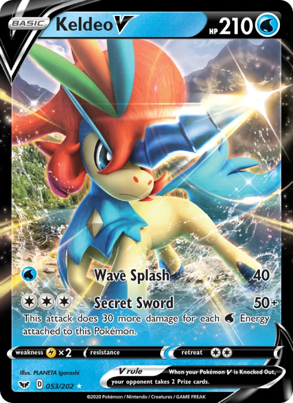 Keldeo V 53 – Holo