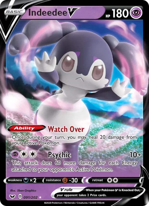 Indeedee V 91 – Holo