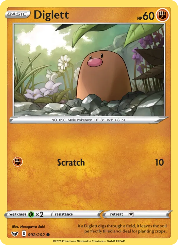 Diglett 92 – Non-holo