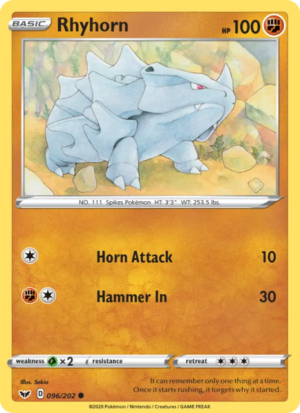 Rhyhorn 96 – Non-holo