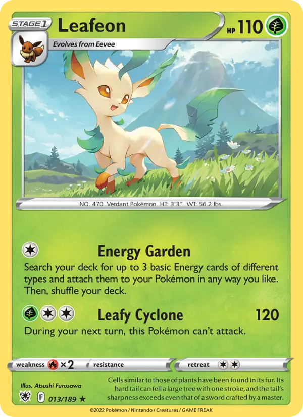 Leafeon 013 – Non-holo