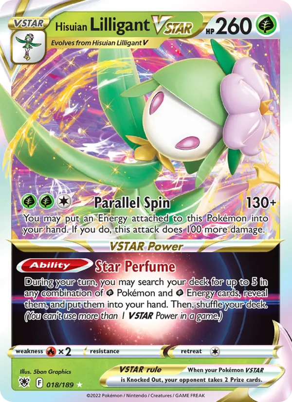 Hisuian Lilligant VSTAR 018 – Holo